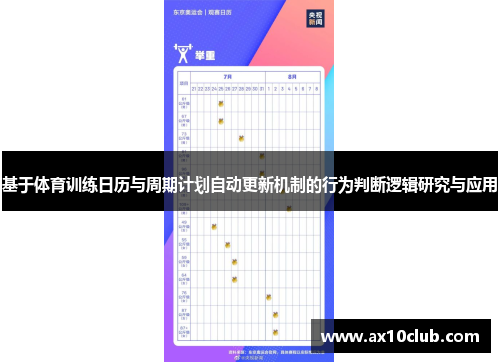 基于体育训练日历与周期计划自动更新机制的行为判断逻辑研究与应用